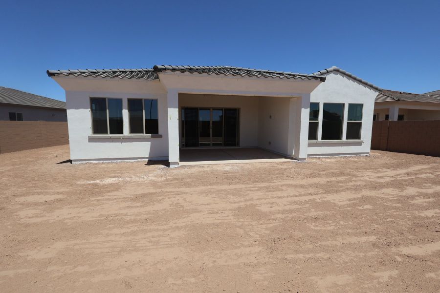 Exterior details and patio area of a home in Alston at Soleo, San Tan Valley (Image 3). Exterior details and patio area of a home in Alston at Soleo, San Tan Valley (Image 3).