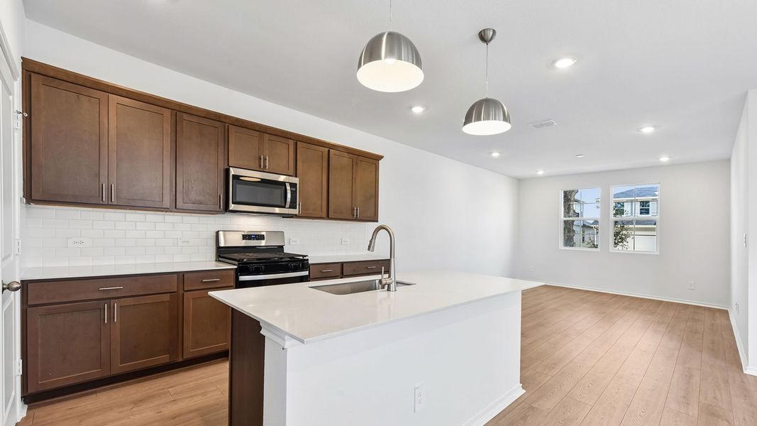 Furnished interior view inside a new home in Valverde, Bastrop (Image 7).