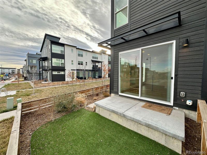 Exterior details and patio area of a home in , Broomfield (Image 18).
