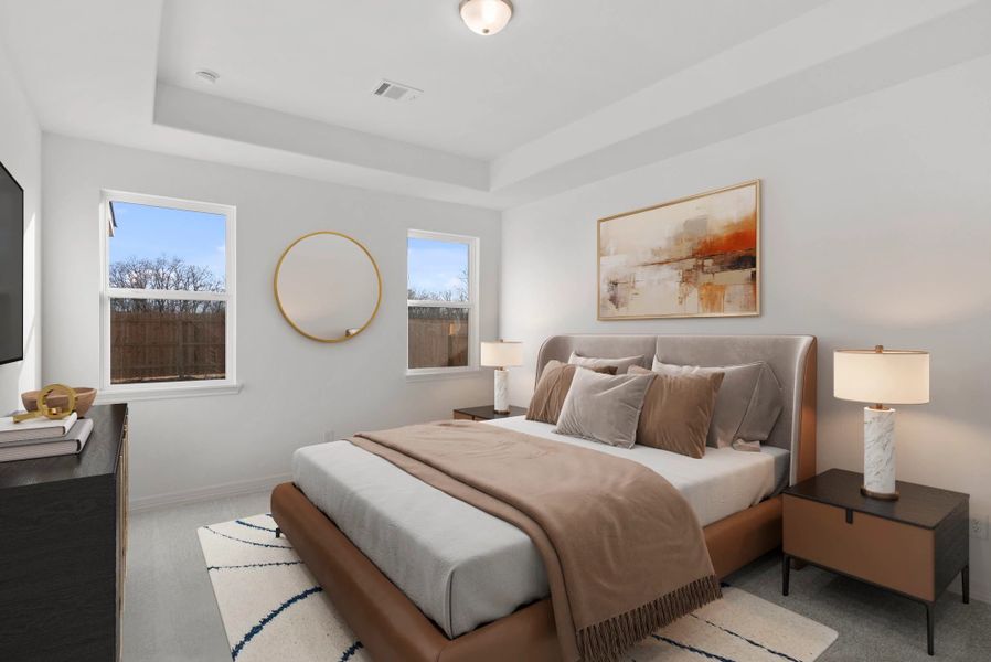 Furnished interior view inside a new home in Westland Ranch, League City (Image 7).