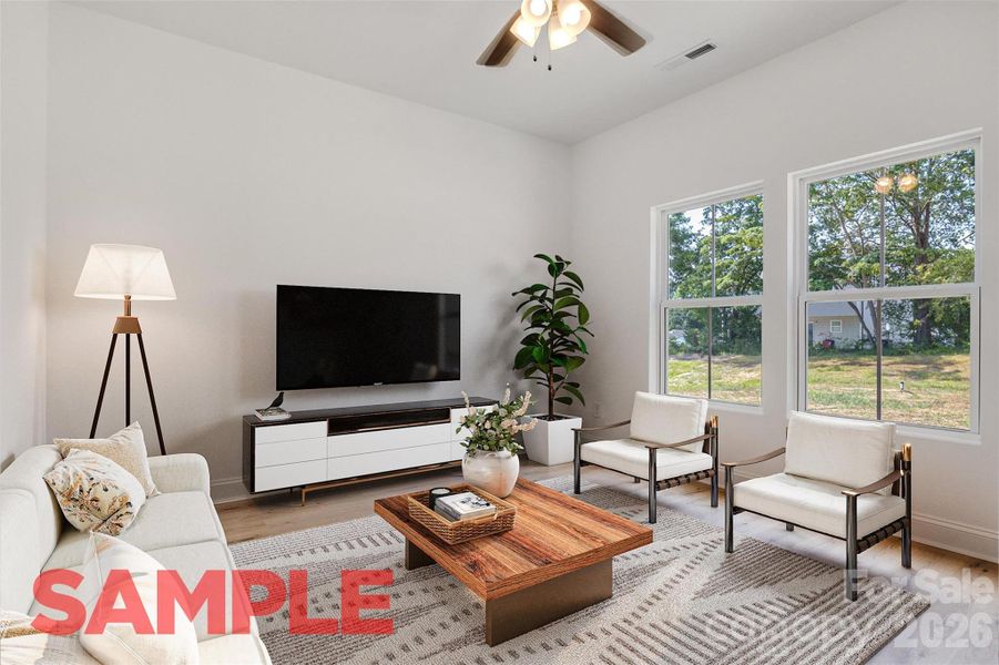 Furnished interior view inside a new home in , Kannapolis (Image 11).