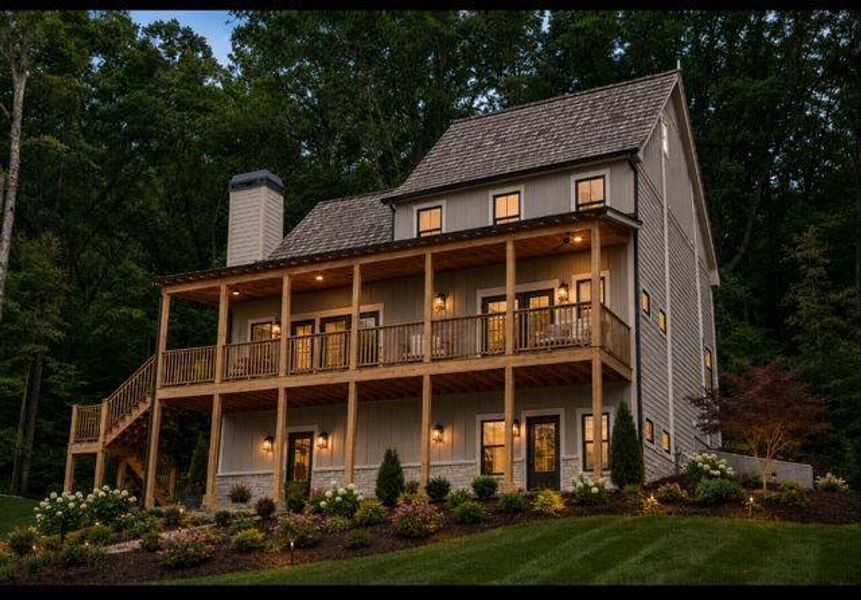 Front exterior of a new home in , Cleveland, GA, highlighting curb appeal (Image 1). Front exterior of a new home in , Cleveland, GA, highlighting curb appeal (Image 1).