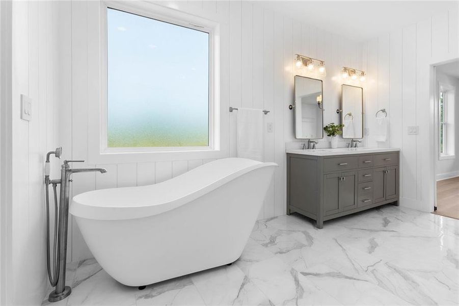 Furnished interior view inside a new home in , Canton (Image 48).