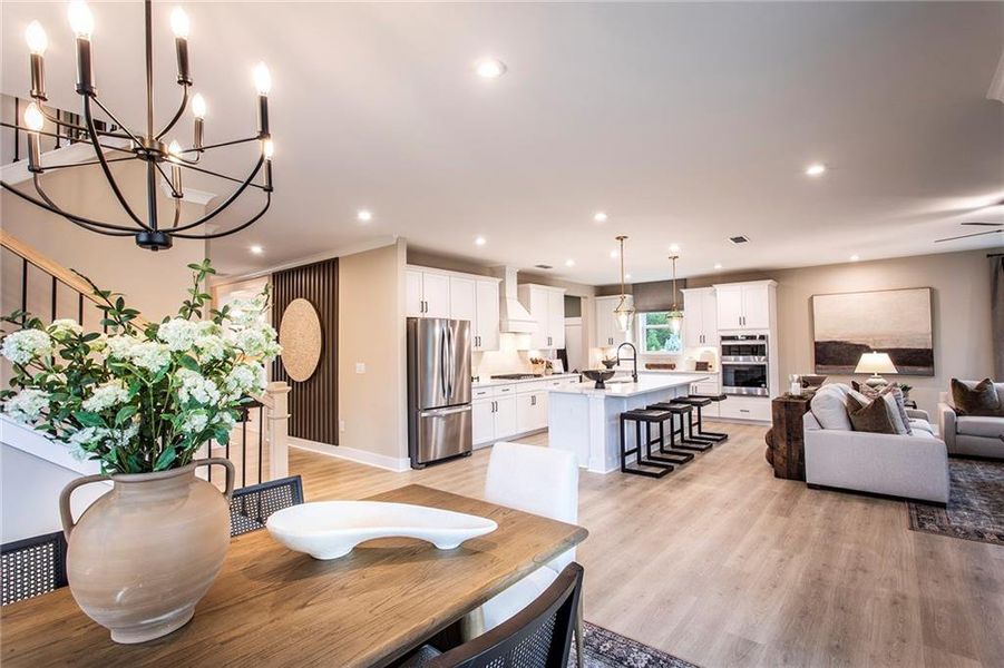 Furnished interior view inside a new home in Hopewell Reserve, Cumming (Image 6).