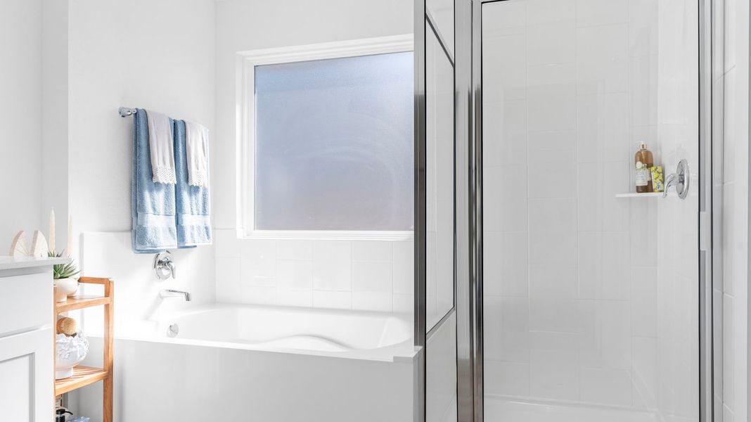 Furnished interior view inside a new home in Caldwell Crossing, Iowa Colony (Image 12).