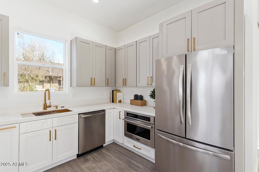 Kitchen staged Kitchen staged