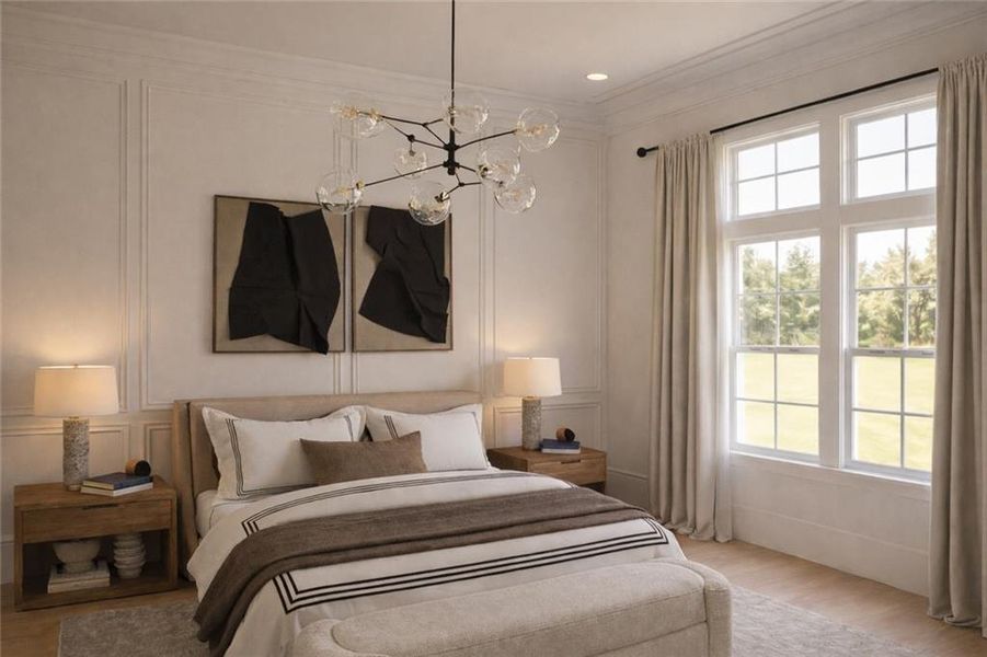 Furnished interior view inside a new home in , Milton (Image 10).