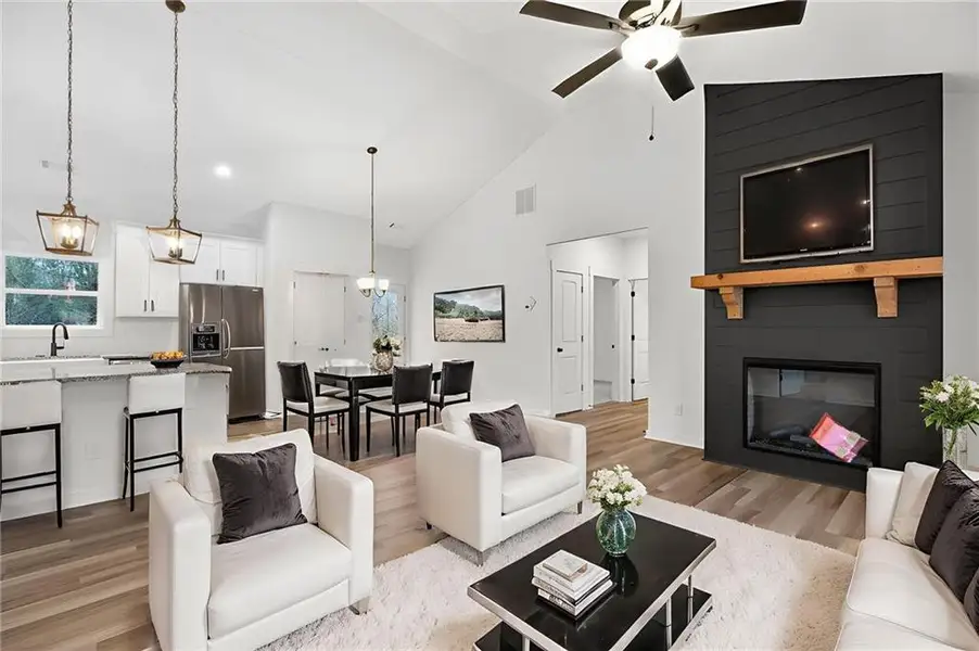 Furnished interior view inside a new home in , Cedartown (Image 11).