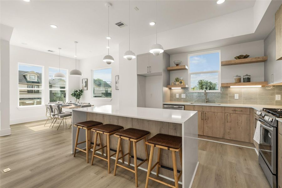Furnished interior view inside a new home in , Houston (Image 9).