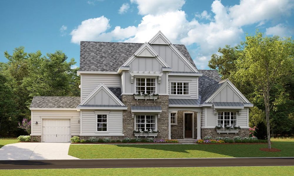 Representative exterior photo of a completed home built from the Monterey by Classica Homes in McLean - South Shore, Clover, SC (Image 24). Representative exterior photo of a completed home built from the Monterey by Classica Homes in McLean - South Shore, Clover, SC (Image 24).