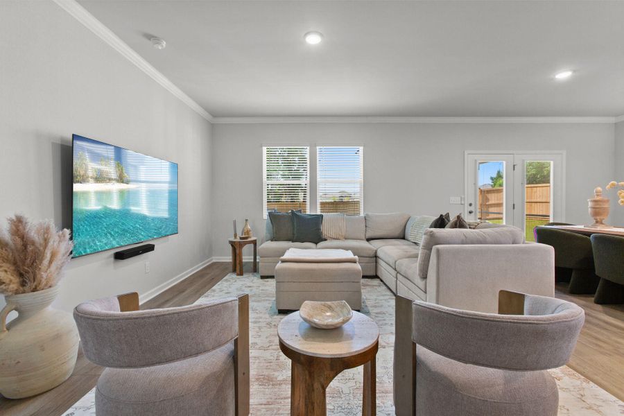 Furnished interior view inside a new home in , Summerville (Image 17). Furnished interior view inside a new home in , Summerville (Image 17).