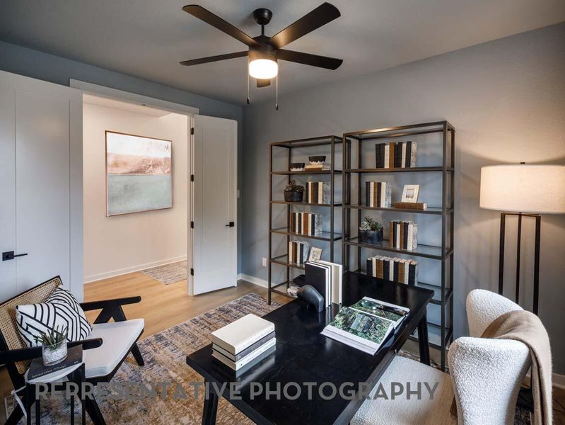 Furnished interior view inside a new home in Easton Park, Austin (Image 8).