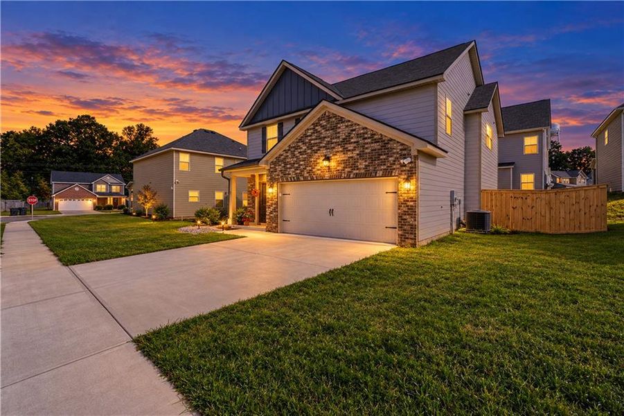 Front exterior of a new home in Garden Walk, Jackson, GA, highlighting curb appeal (Image 26).