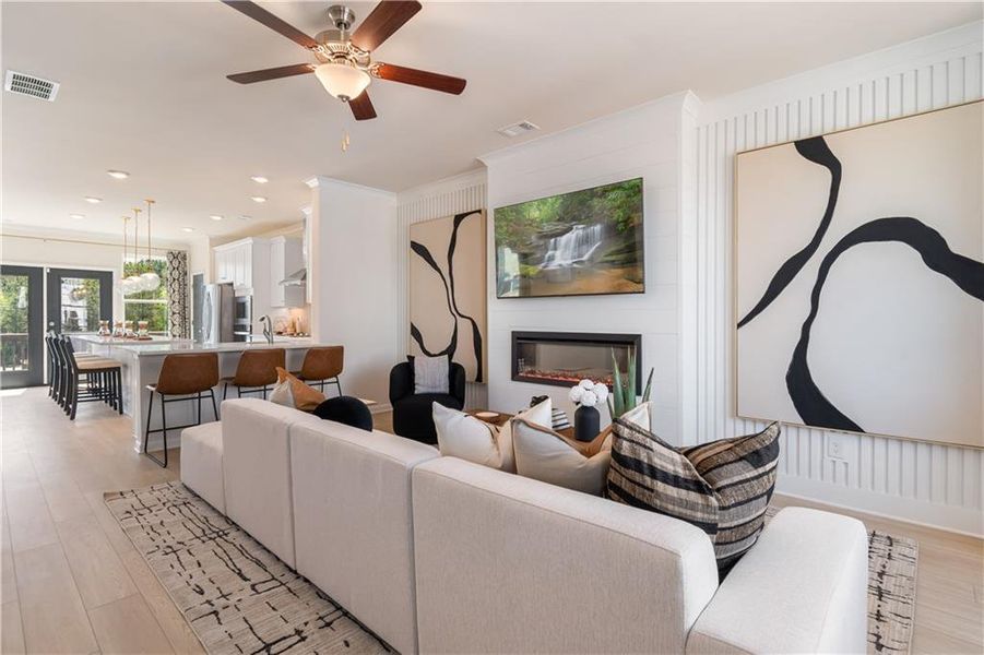 Furnished interior view inside a new home in Silverock, McDonough (Image 29).