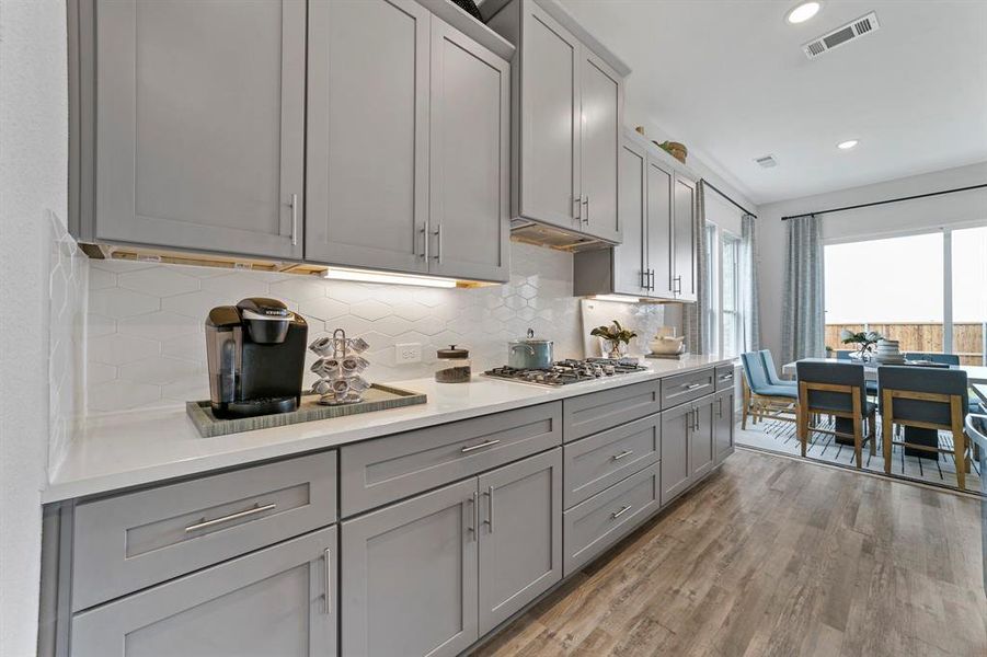 Furnished interior view inside a new home in Duets 41s, Frisco (Image 4).