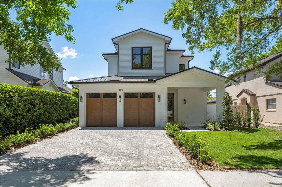 Front exterior of a new home in , Winter Park, FL, highlighting curb appeal (Image 24).
