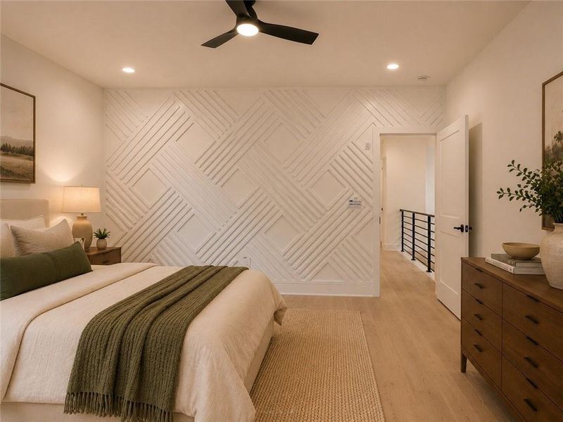 Furnished interior view inside a new home in , Atlanta (Image 8).