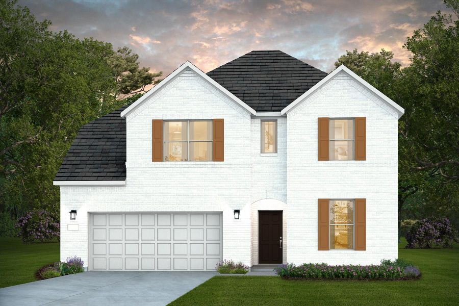 Representative exterior photo of a completed home built from the Wheeler by Pulte Homes in Davis Ranch, San Antonio, TX (Image 9).