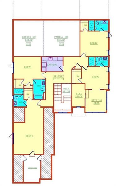 2D floor plan layout of this home in , Atlanta, GA (Image 3).