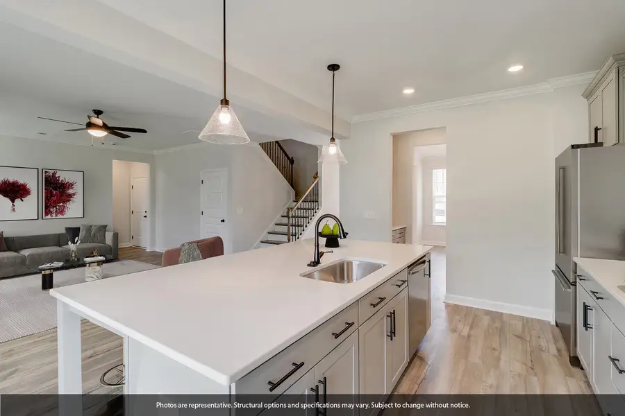 Furnished interior view inside a new home in Indigo at Abbey Preserve, Wilmington (Image 5).