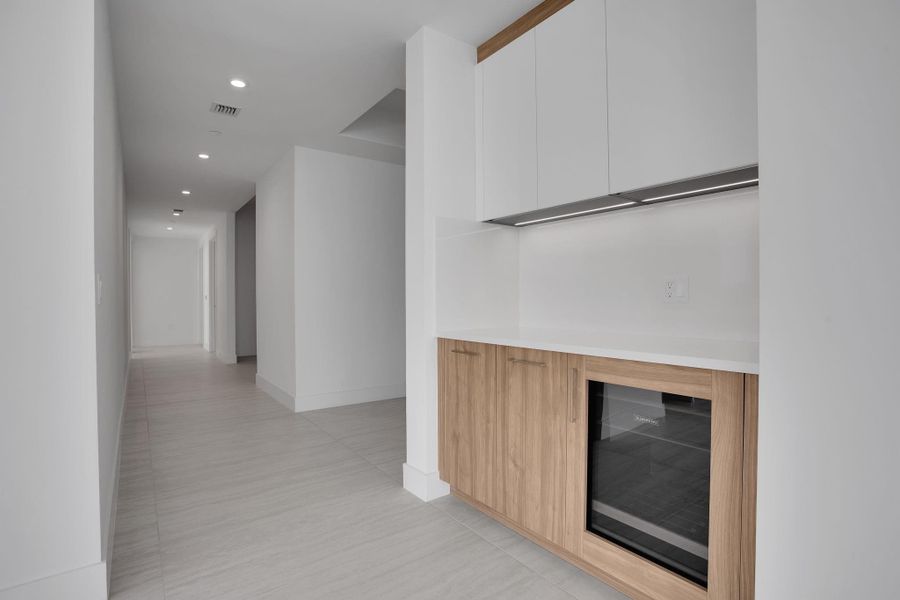 Dry Bar and Hallway
