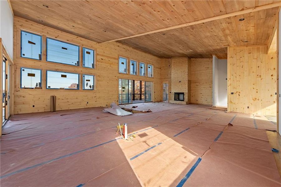 In-progress construction of a new home in , Blue Ridge, GA (Image 16).