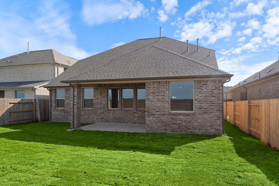 The covered patio is generously sized, providing ample space for various outdoor activities. The covered patio is generously sized, providing ample space for various outdoor activities.