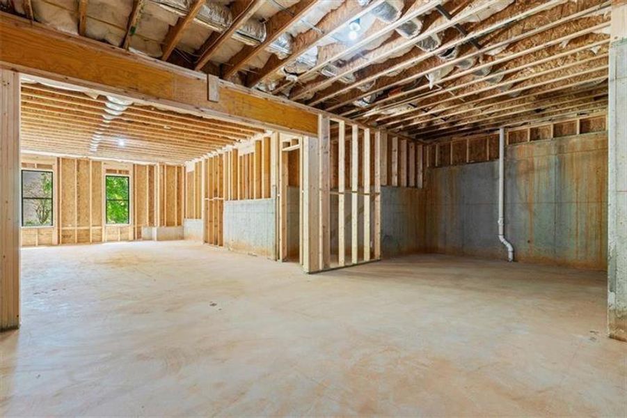 In-progress construction of a new home in , Acworth, GA (Image 64).