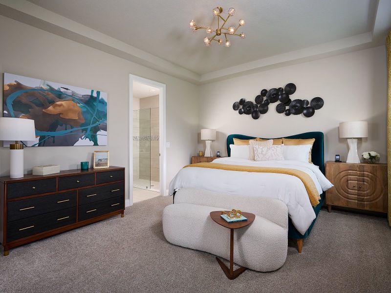 Furnished interior view inside a new home in Crescent Lakes - Signature Series, Punta Gorda (Image 8).