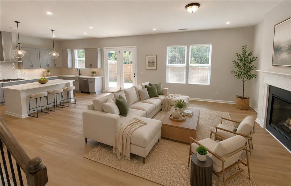 Furnished interior view inside a new home in , Lilburn (Image 7).