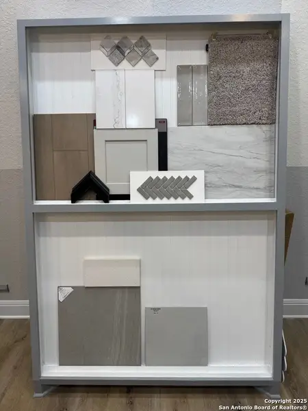 Sample of building materials used in homes in Megans Landing – Half-Acre Homesites, Castroville (Image 5).