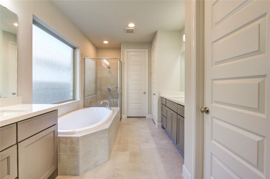 Furnished interior view inside a new home in , Katy (Image 42).