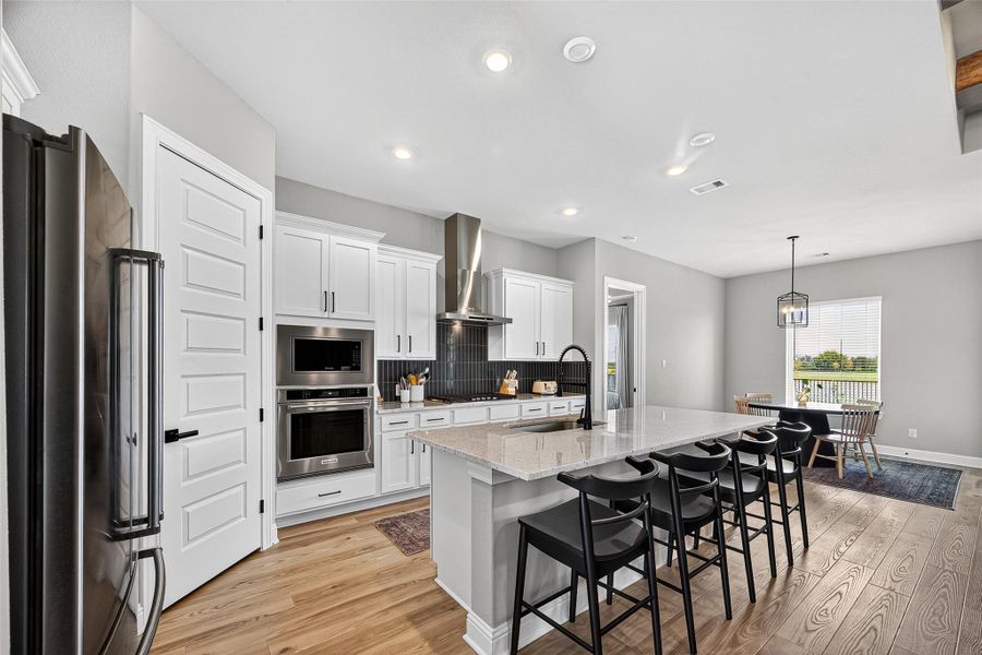 Furnished interior view inside a new home in Sierra Vista, Iowa Colony (Image 17). Furnished interior view inside a new home in Sierra Vista, Iowa Colony (Image 17).