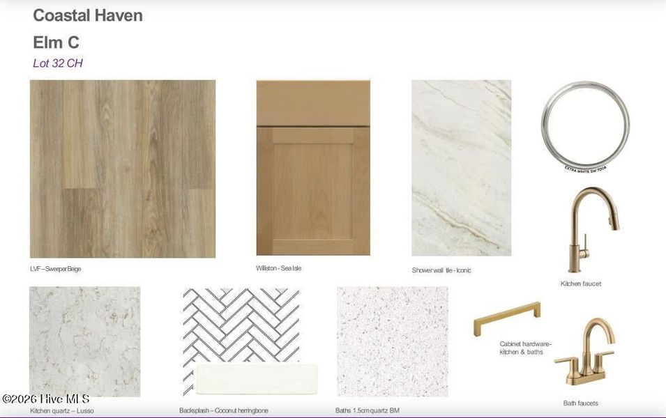 Sample of building materials used in homes in Coastal Haven, Leland (Image 21).