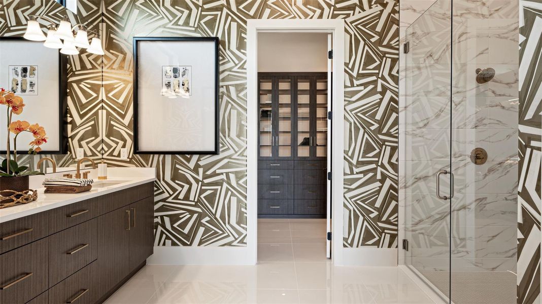 Furnished interior view inside a new home in L'Ambiance at Avenir, Palm Beach Gardens (Image 17).