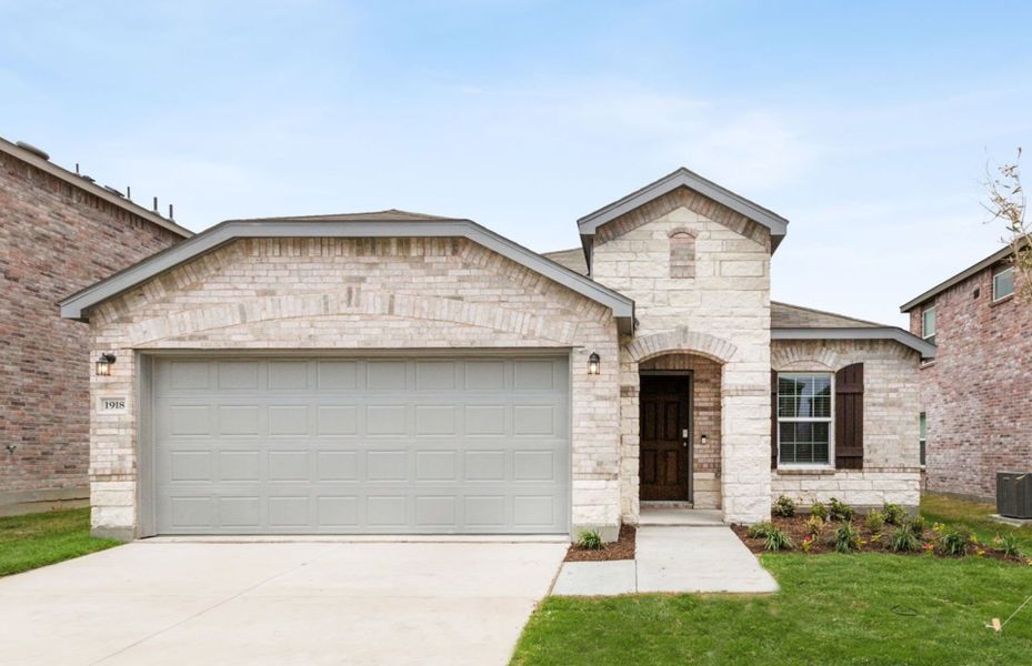 The Hewitt, a one-story home with 2-car garage