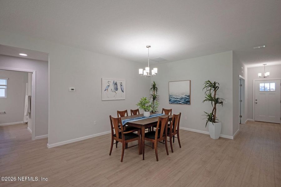Furnished interior view inside a new home in , Jacksonville (Image 35).