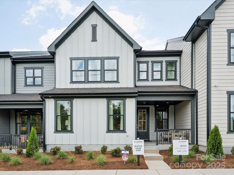 Charming covered front porch and timeless exterior. *Model Photos | Actual finishes, structural selections, and orientation may vary.