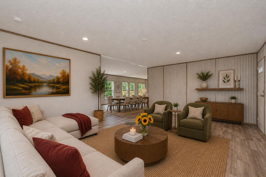 Furnished interior view inside a new home in , Cottageville (Image 13).