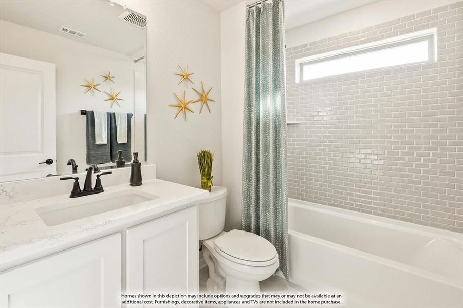 Furnished interior view inside a new home in Sunrise at Garden Valley, Waxahachie (Image 29).