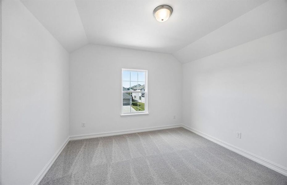 Secondary bedroom on second level