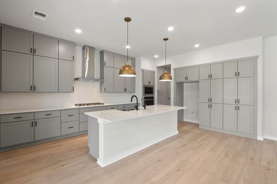 Furnished interior view inside a new home in Capitol Collection at Lariat, Liberty Hill (Image 9). Furnished interior view inside a new home in Capitol Collection at Lariat, Liberty Hill (Image 9).