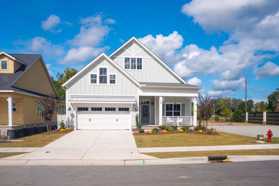 Representative exterior photo of a completed home built from the Beckett by Bill Clark Homes in Sidbury Landing, Wilmington, NC (Image 36). Representative exterior photo of a completed home built from the Beckett by Bill Clark Homes in Sidbury Landing, Wilmington, NC (Image 36).