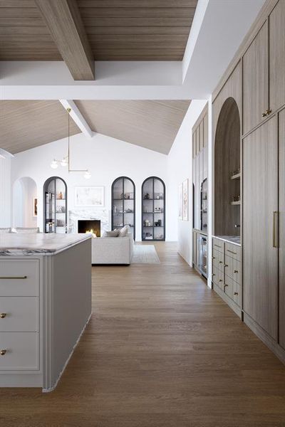 Furnished interior view inside a new home in , Dallas (Image 12).