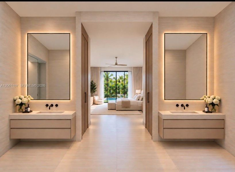 Furnished interior view inside a new home in , Cutler Bay (Image 7). Furnished interior view inside a new home in , Cutler Bay (Image 7).