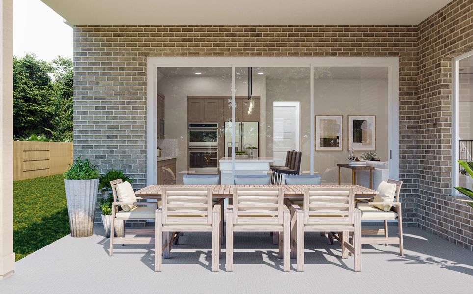 Exterior details and patio area of a home in Clopton Farms, Montgomery (Image 19).