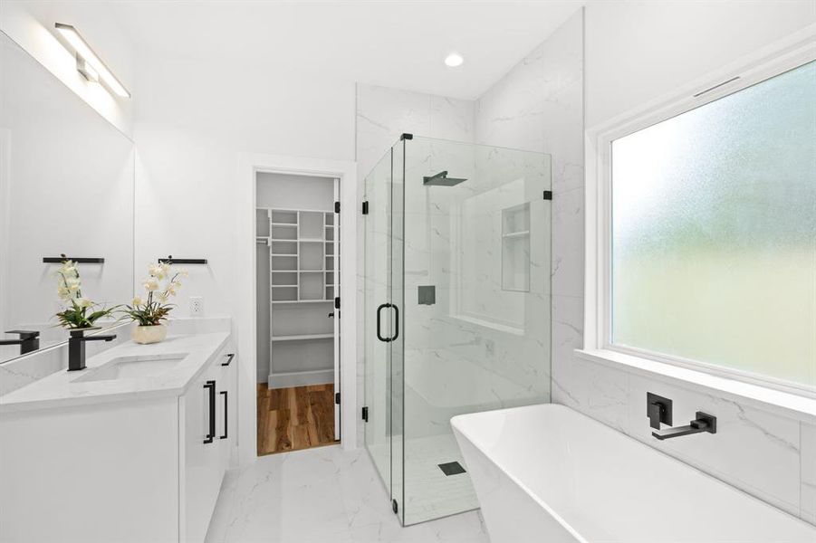 Furnished interior view inside a new home in , Dallas (Image 27). Furnished interior view inside a new home in , Dallas (Image 27).