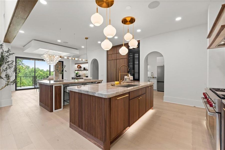 Furnished interior view inside a new home in , Alpharetta (Image 60).