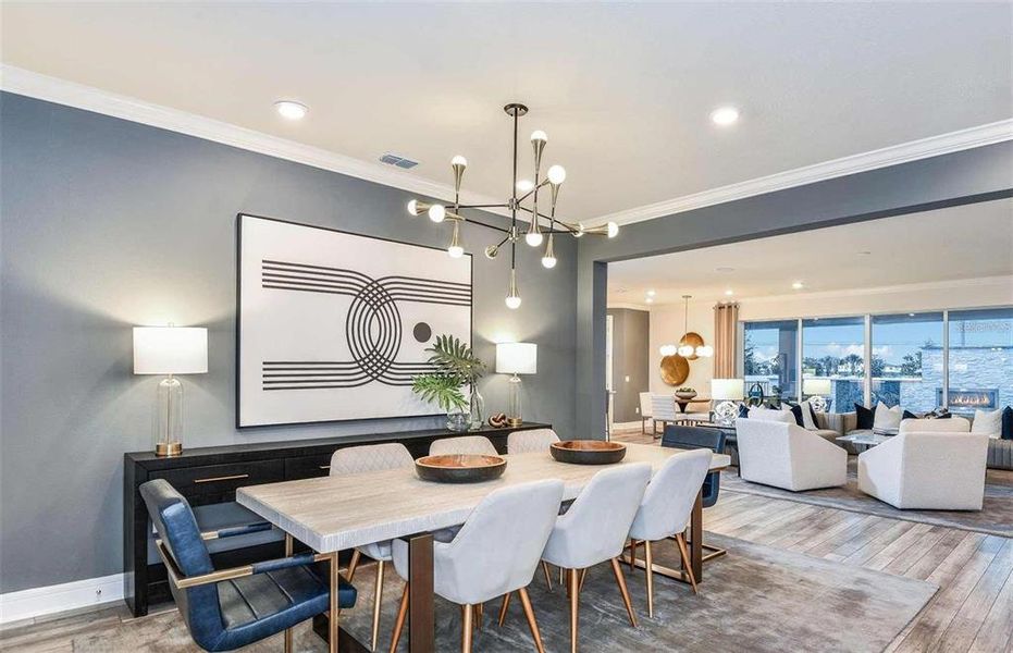 Furnished interior view inside a new home in Isles of Lake Nona, Orlando (Image 7).