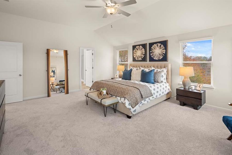 Furnished interior view inside a new home in Etowah Landing, Ball Ground (Image 27).
